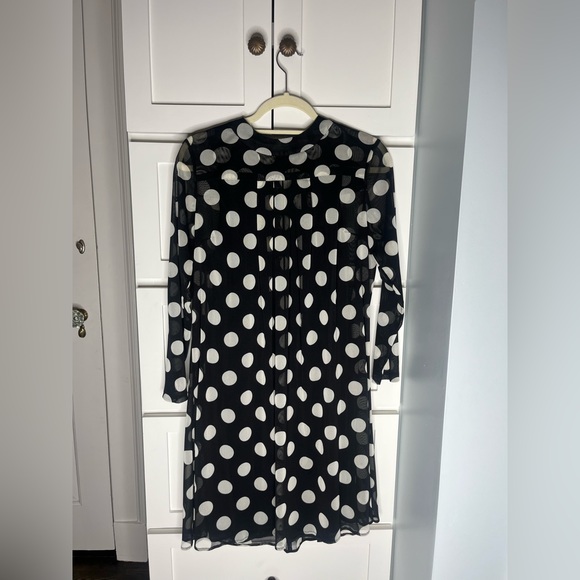 NWT Sara Campbell Black and White Polka Dot Dress | Size Medium - Picture 1 of 2